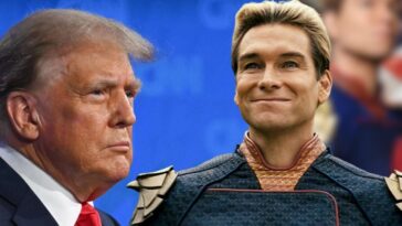 Los niños: el homelander ridiculiza a Donald Trump con este póster para morir de risas