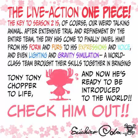 Mensaje de Oda en Chopper