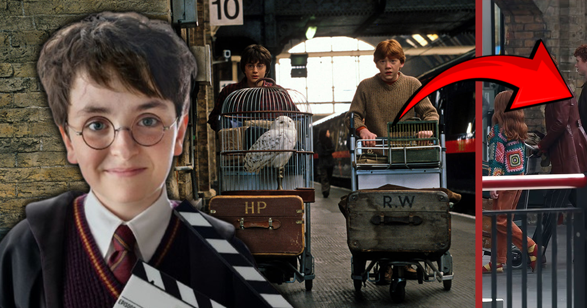 La serie de Harry Potter presenta las imágenes del héroe en King's Cross Station