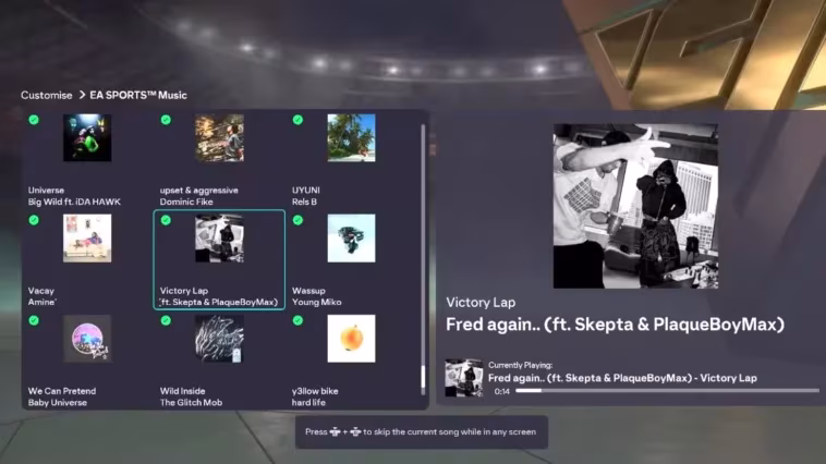 FC 26: ¡Toda la música del juego! ¿Cómo cambiar?