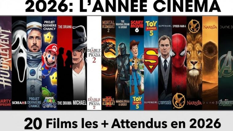 ¡TOP 20 películas más esperadas de 2026 en el cine!